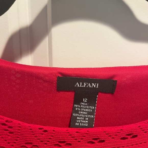 ALFANI DRESS Women's Red 12 - Picture 3 of 4